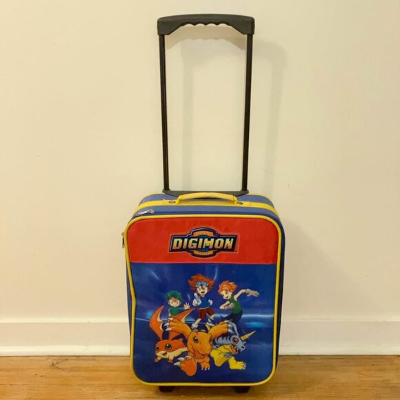 Vintage Digimon Kids Carry On‎ Bag Anime Manga Bandai Y2K RARE - Picture 2 of 4